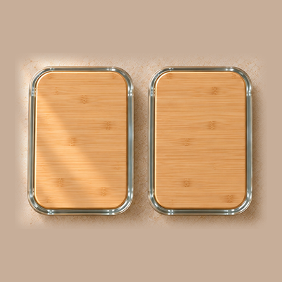 Conceptbeeld van Glazen bakjes